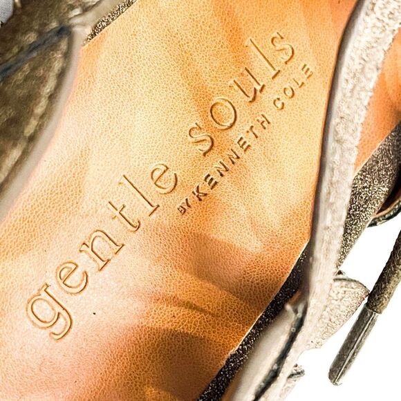 🍋 Gentle Souls by Kenneth Cole Break My Heart Gladiator Sandals in Bronze 6.5 - Picture 4 of 6